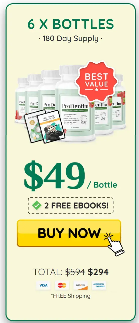 Buy ProDentim 6 Bottle